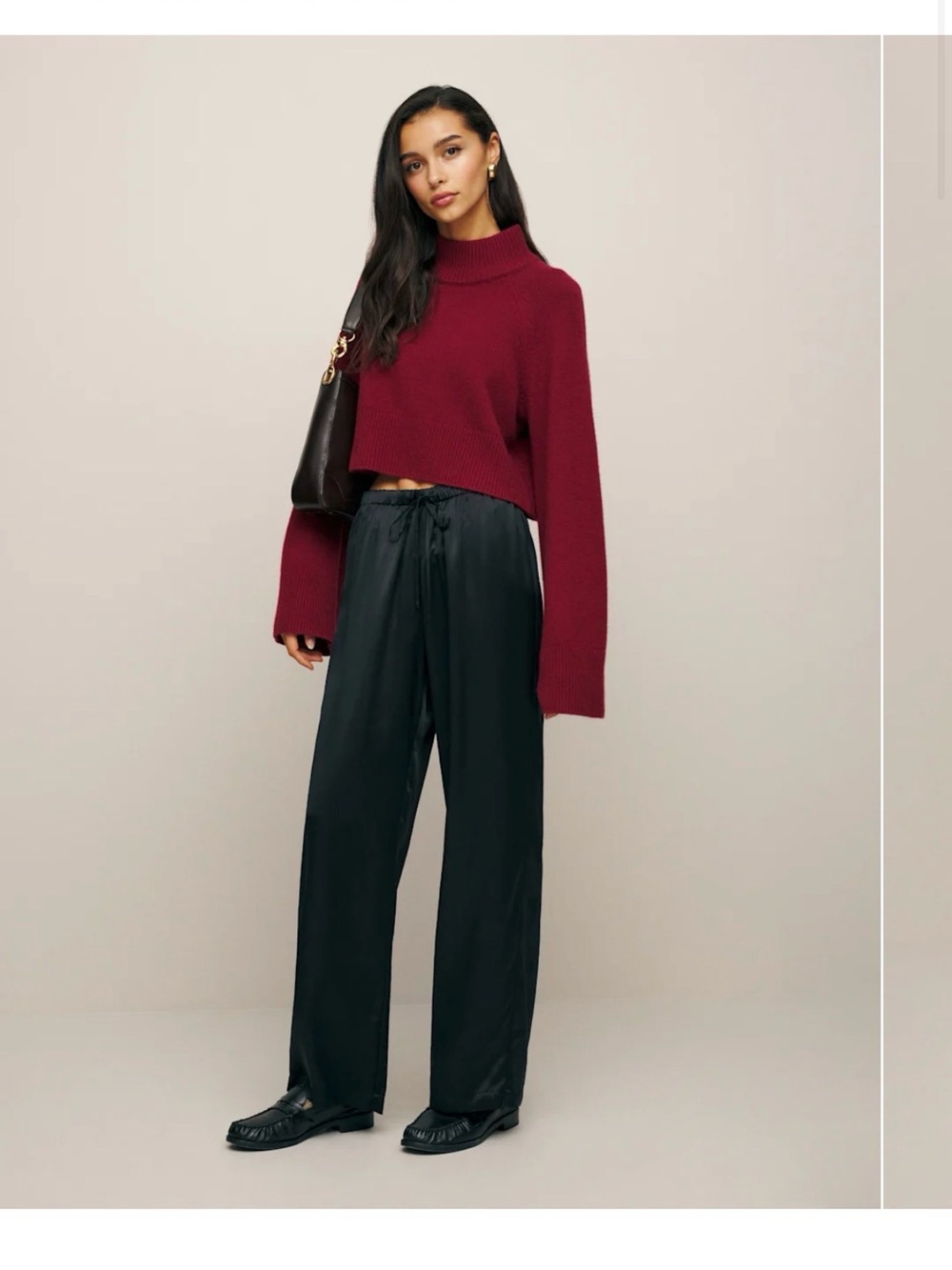 Reformation Olina Silk Pant